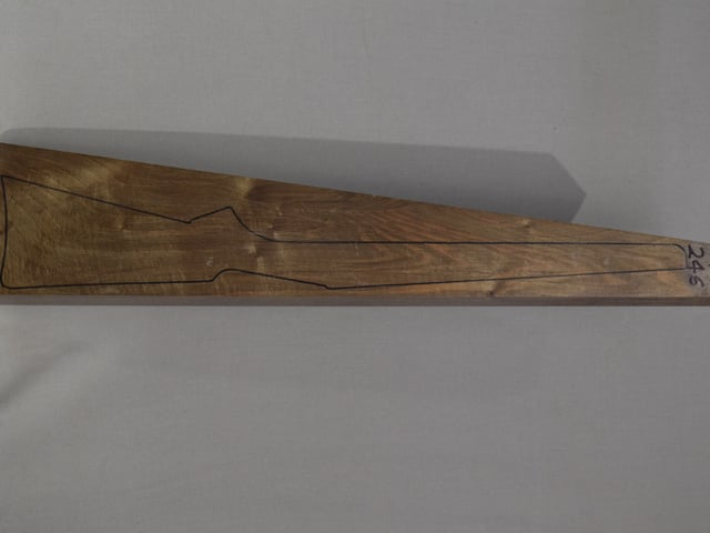 Left side of NR 246 stockwood blank