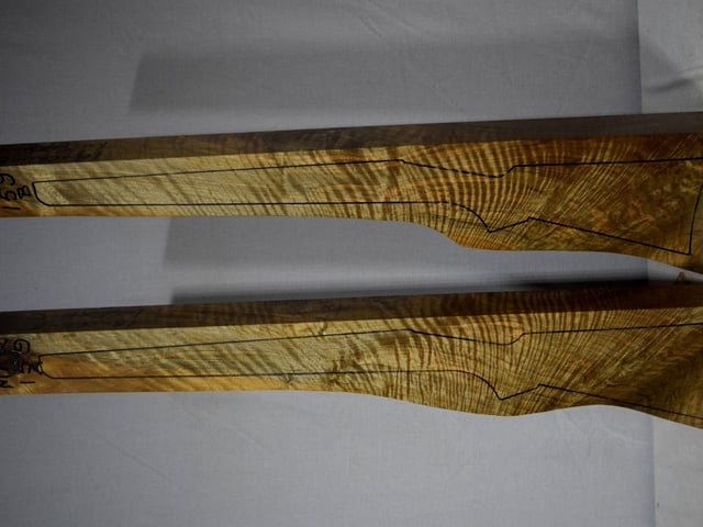 Left side of 159A & 159B stockwood blank