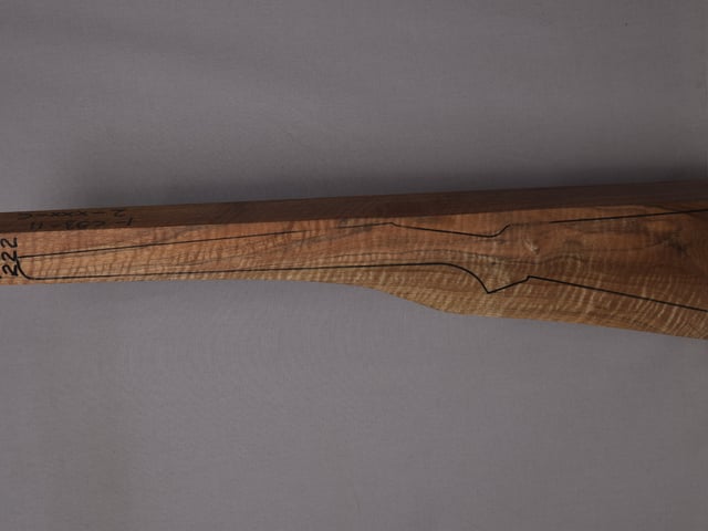 Left side of NR 222 stockwood blank