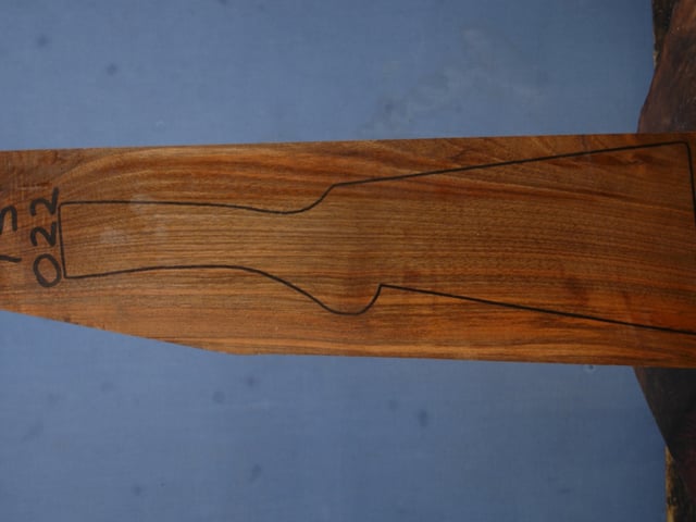 Left side of TS 022 stockwood blank