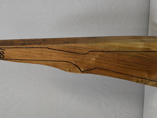Left side of VTD 007 stockwood blank