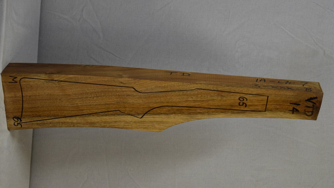 Right side of VTD 014 stockwood blank