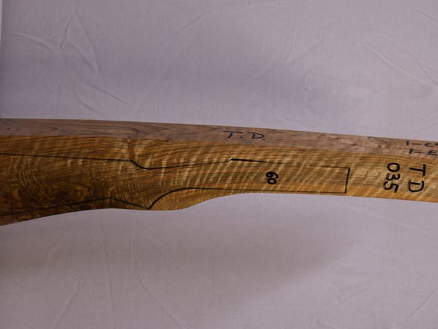 Right side of TD 035 stockwood blank