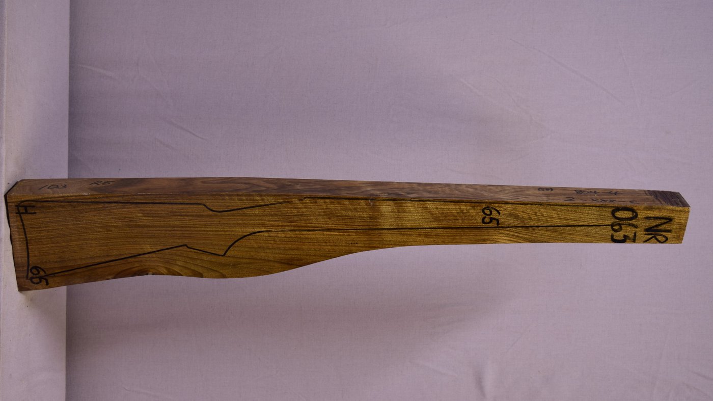 Right side of NR063 stockwood blank