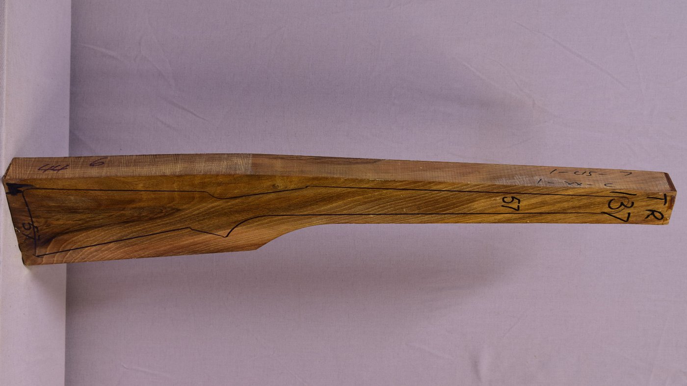 Right side of TR 137 stockwood blank