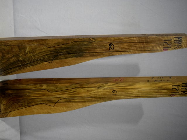 Right side of MPR 121A & 121B stockwood blank