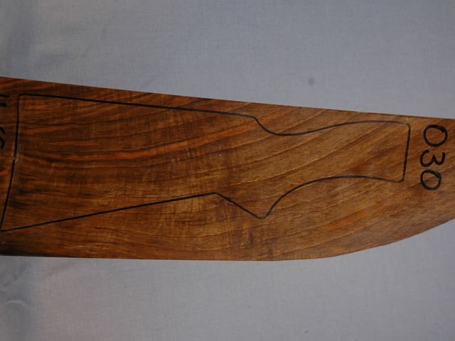 Right side of VS 030 stockwood blank