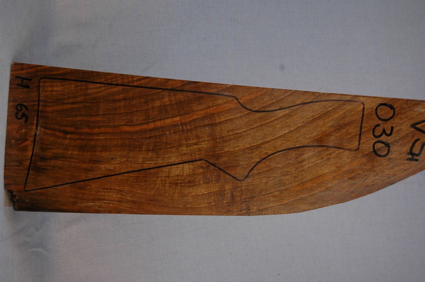 Right side of VS 030 stockwood blank