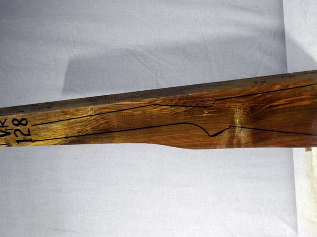 Left side of VR128 stockwood blank