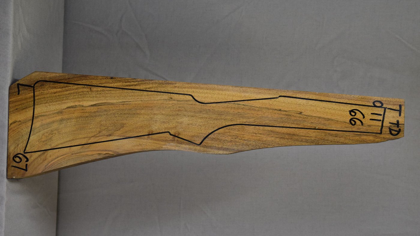 Right side of TTD 011 stockwood blank
