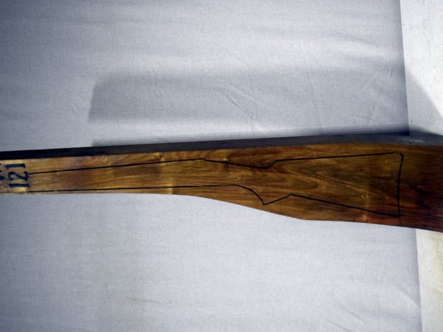 Left side of VR121 stockwood blank