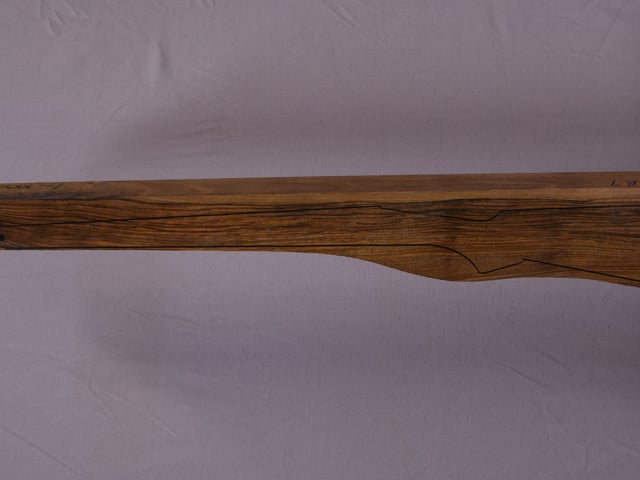 Left side of QR 104 stockwood blank
