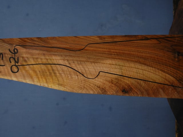 Left side of TS 026 stockwood blank