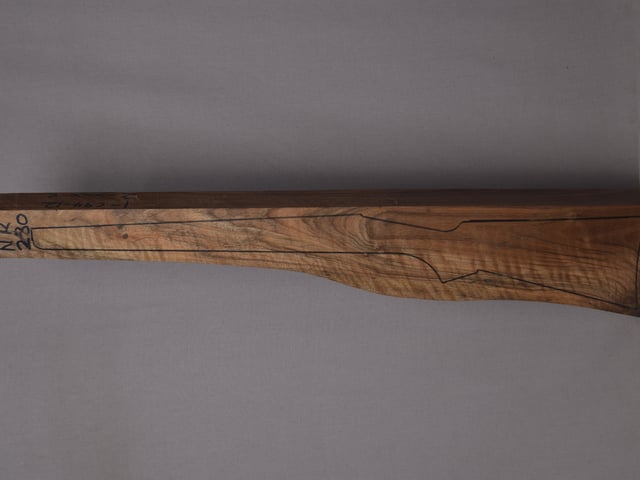 Left side of NR 230 stockwood blank