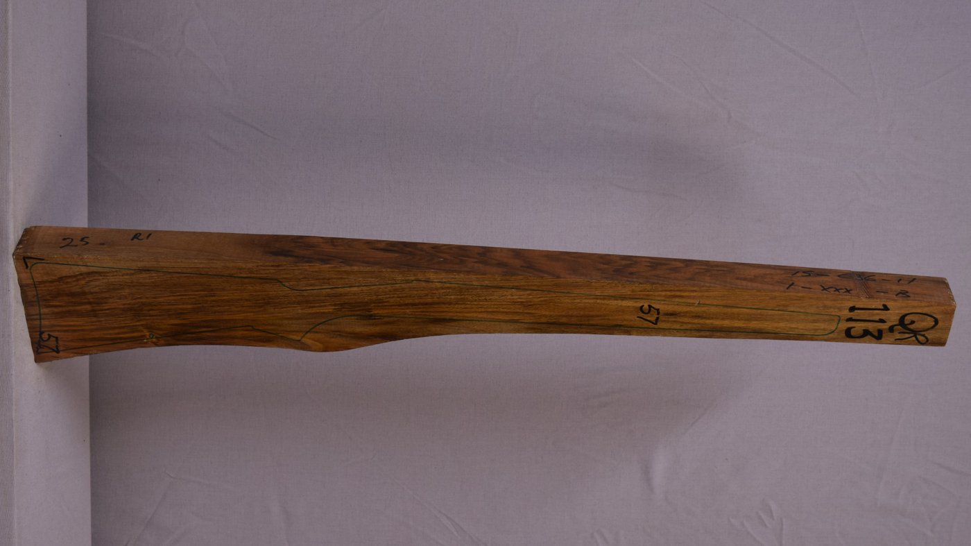 Right side of QR 113 stockwood blank