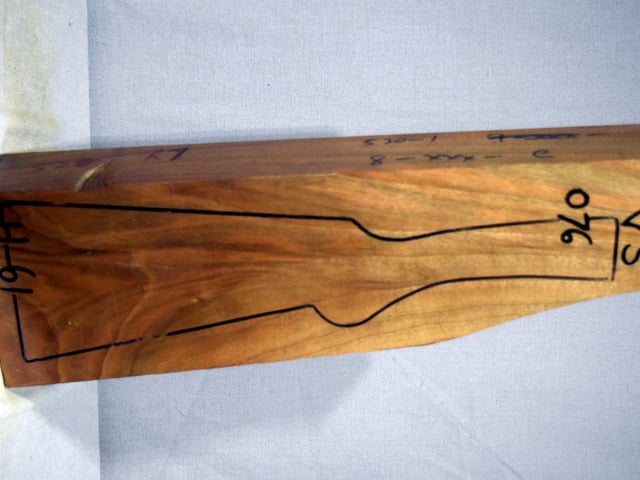 Right side of VS 076 stockwood blank
