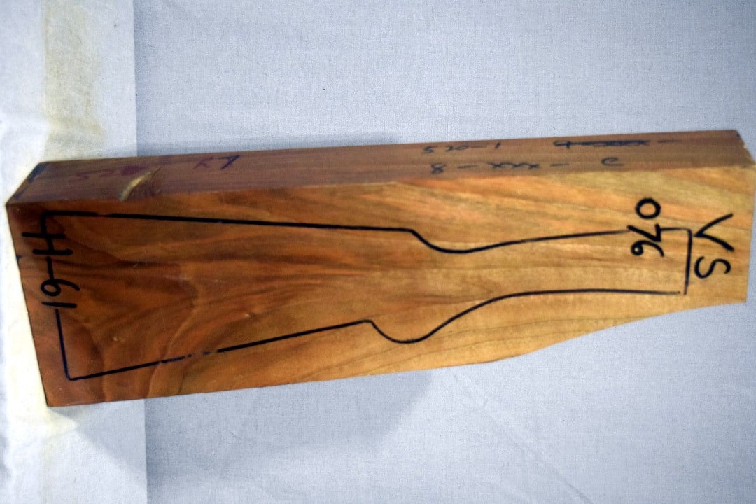 Right side of VS 076 stockwood blank