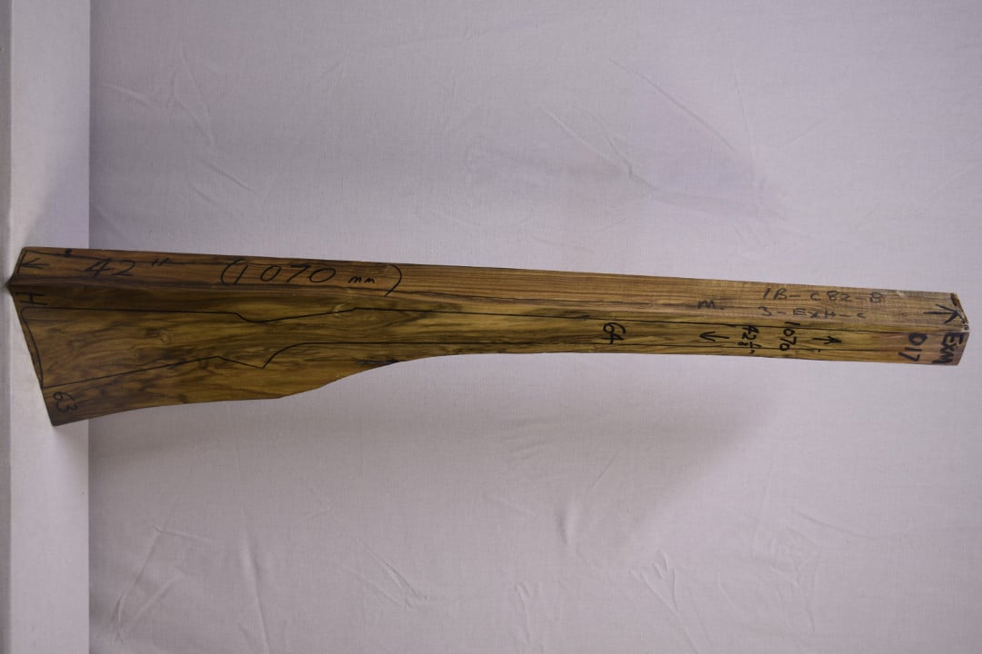 Right side of EXHM 17 stockwood blank