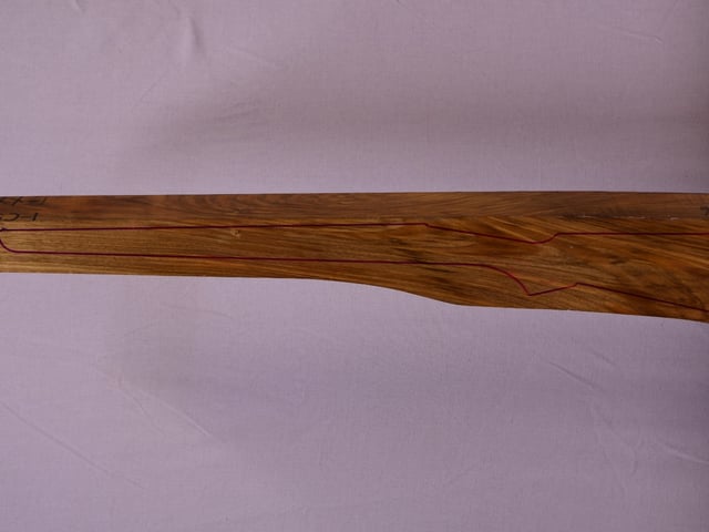 Left side of VR026 stockwood blank