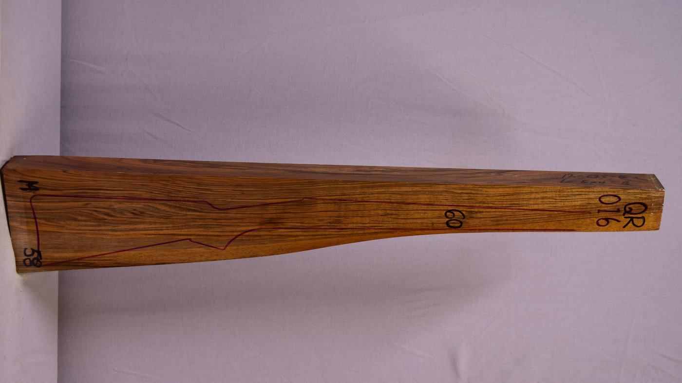 Right side of QR016 stockwood blank
