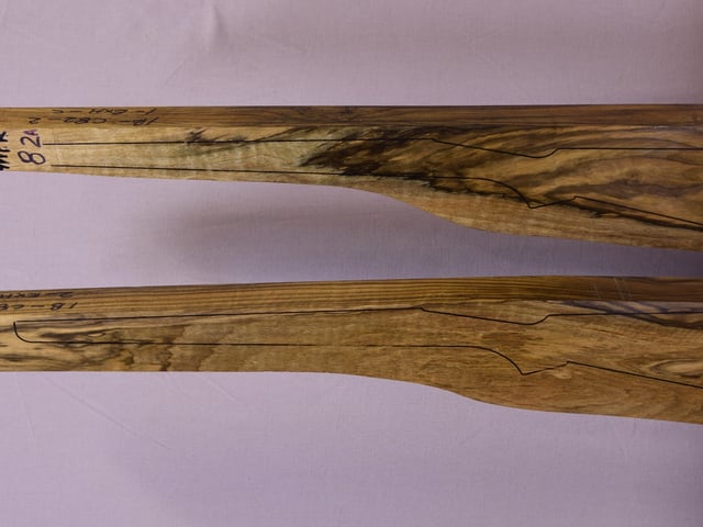 Left side of MPR 82A & 82B stockwood blank