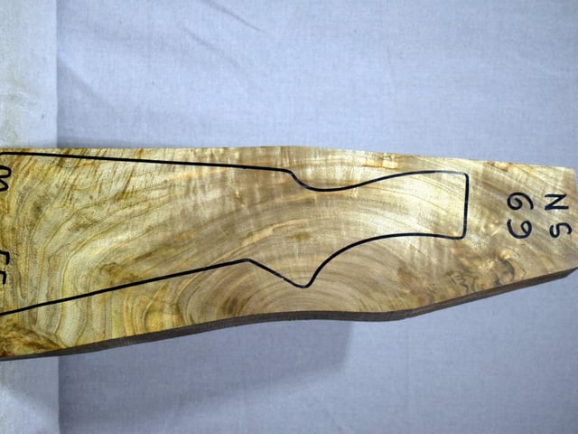Right side of NS 069 stockwood blank