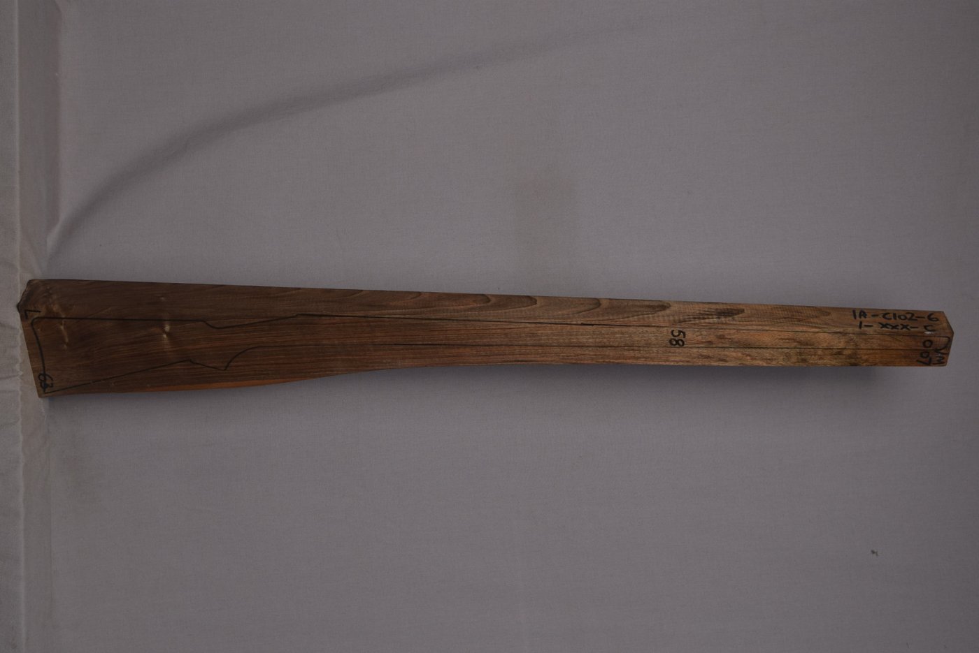 Right side of VM 007 stockwood blank