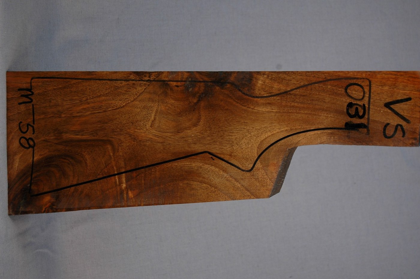 Right side of VS 031 stockwood blank