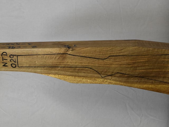 Left side of NTD 029 stockwood blank