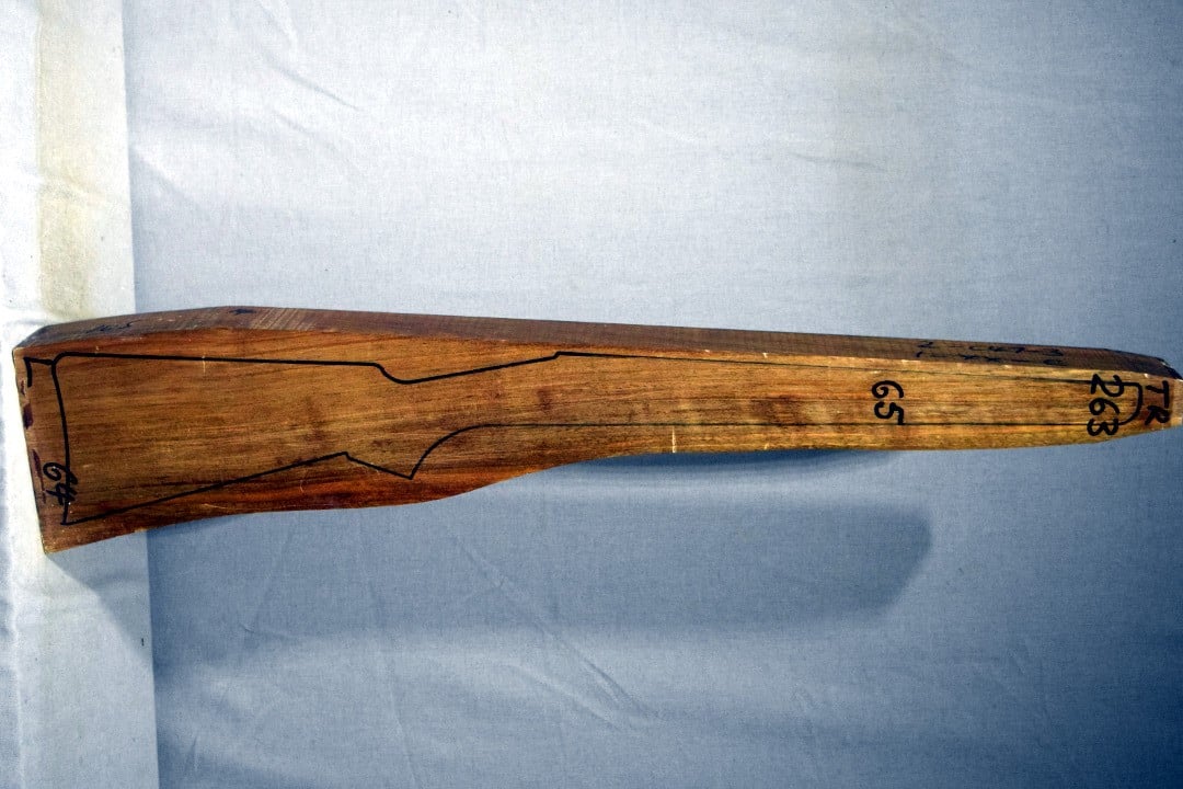 Right side of TR263 stockwood blank
