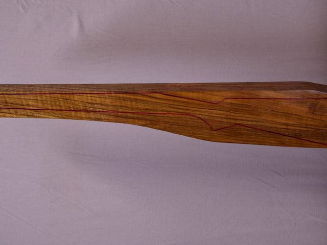 Left side of QR007 stockwood blank
