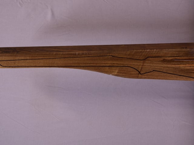 Left side of QR033 stockwood blank