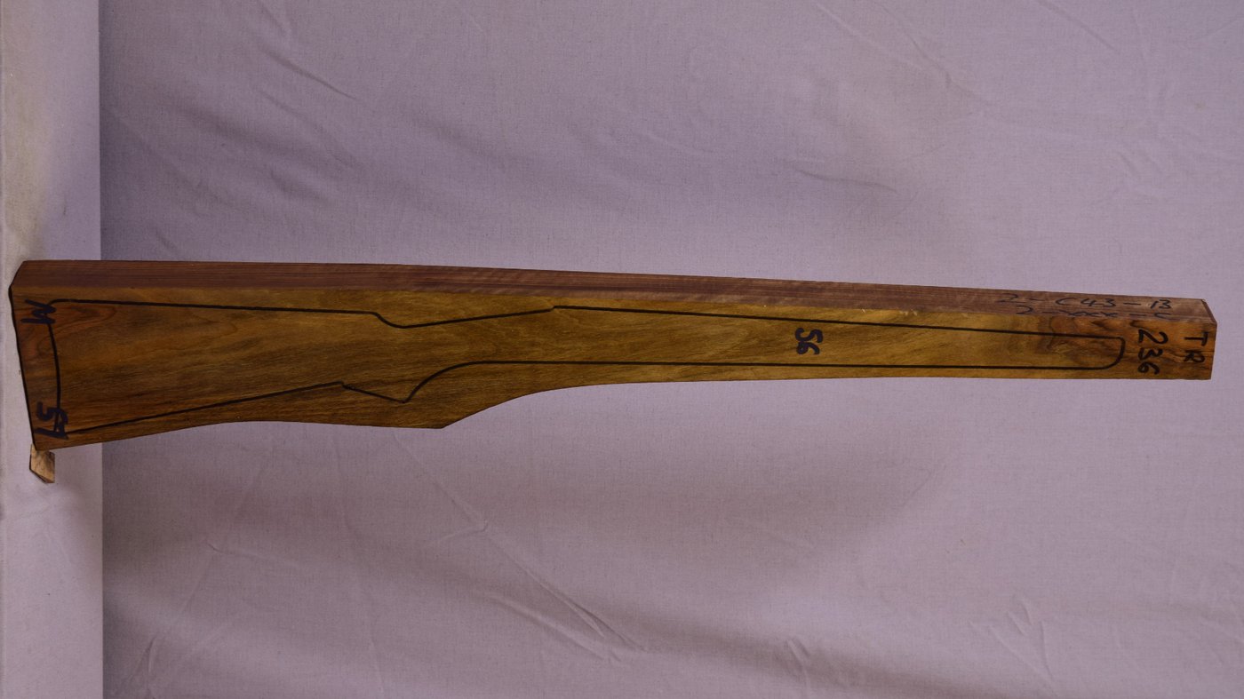 Right side of TR 236 stockwood blank