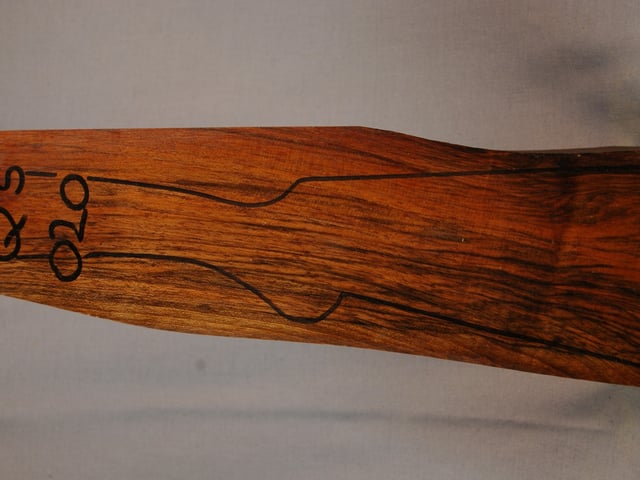 Left side of QS 020 stockwood blank