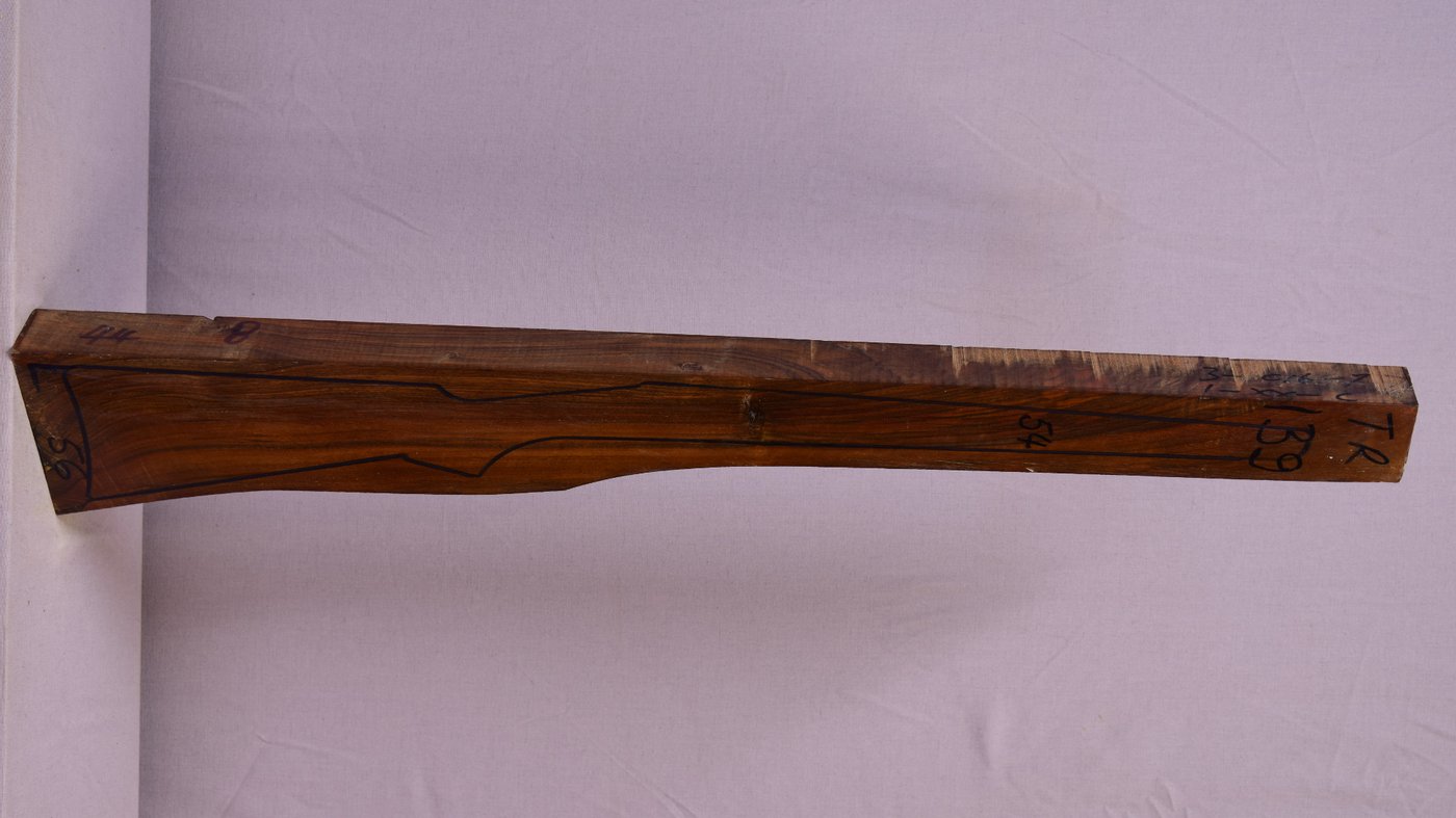 Right side of TR 139 stockwood blank