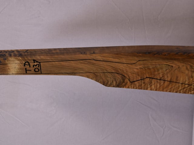 Left side of TD 037 stockwood blank