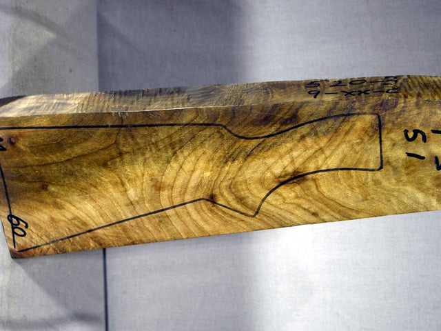 Right side of TS 051 stockwood blank