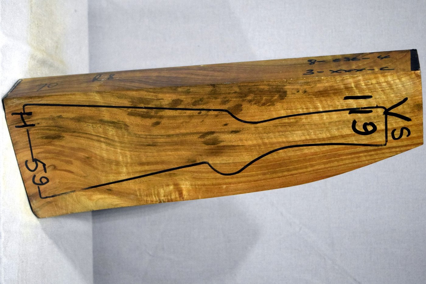 Right side of VS 119 stockwood blank