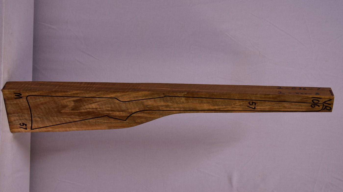 Right side of VR106 stockwood blank