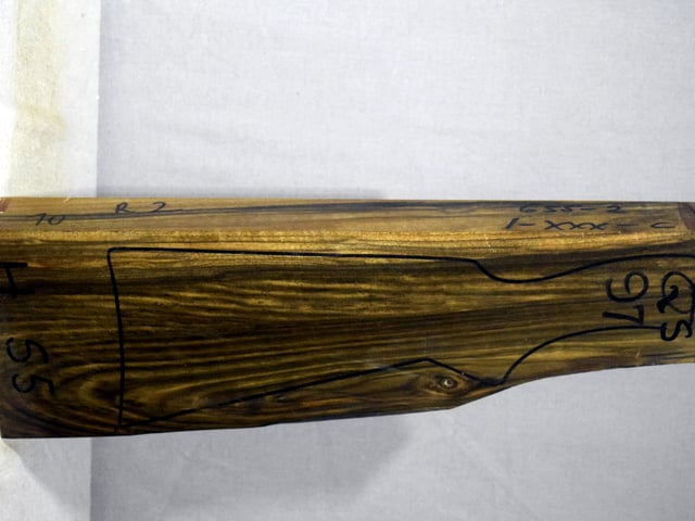 Right side of QS 097 stockwood blank