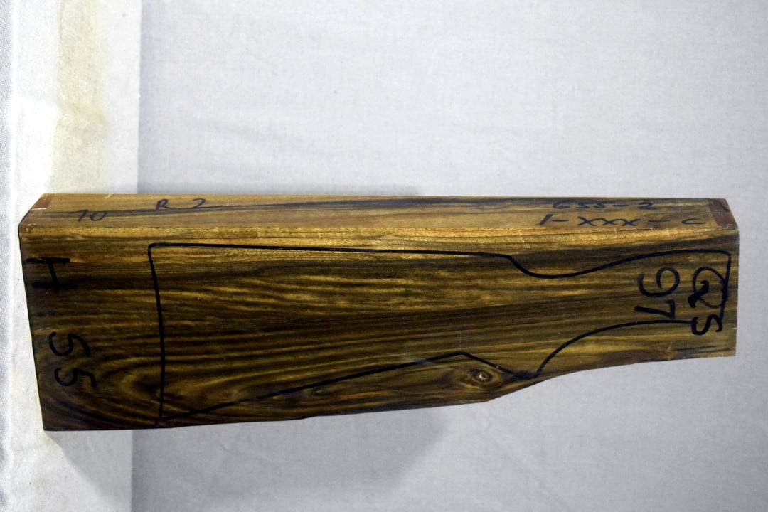 Right side of QS 097 stockwood blank