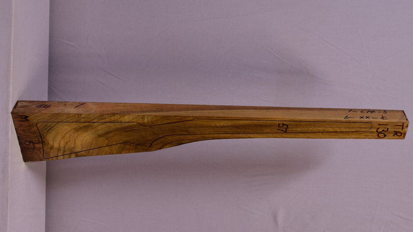 Right side of TR 130 stockwood blank