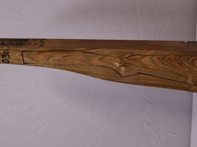 Left side of TD 030 stockwood blank
