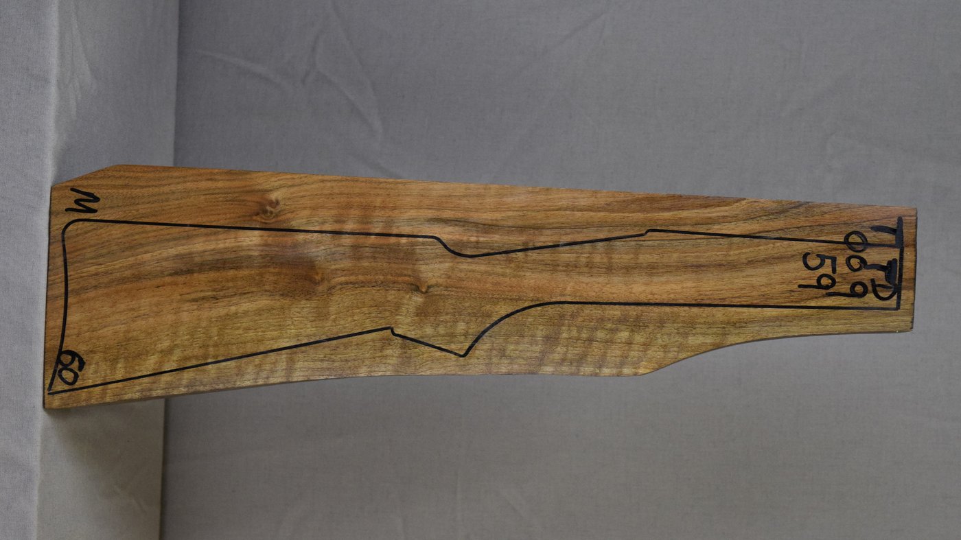 Right side of TTD 009 stockwood blank