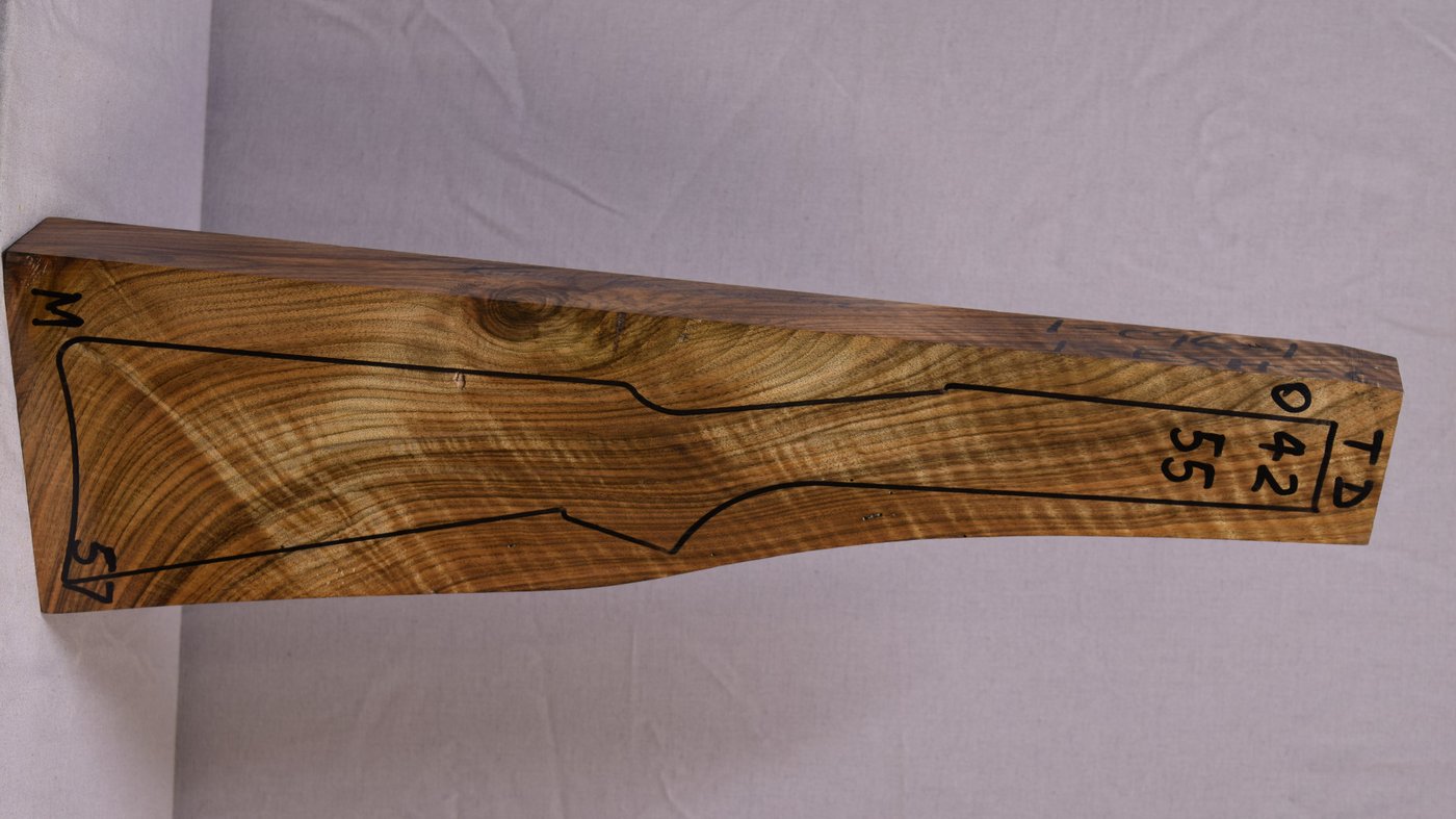 Right side of TD 042 stockwood blank