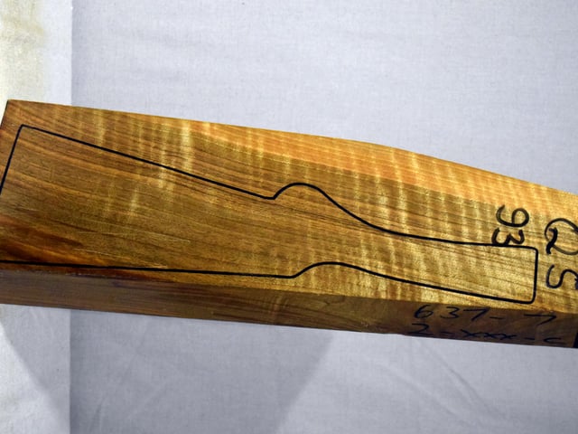 Left side of QS 093 stockwood blank