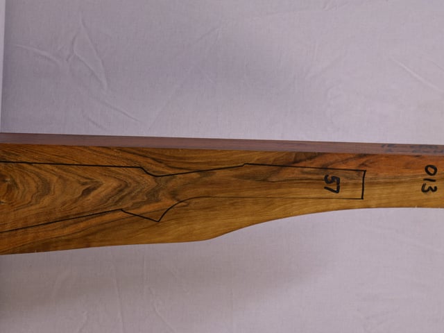 Right side of QTD 013 stockwood blank