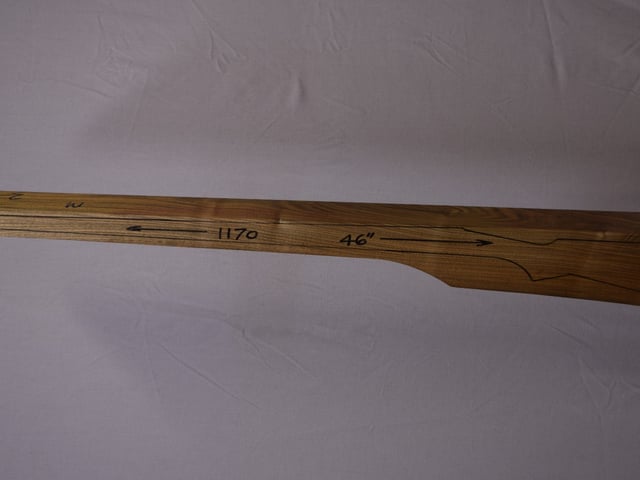Left side of QM 007 stockwood blank