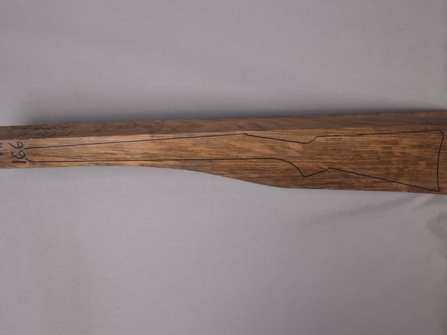 Left side of VR 166 stockwood blank