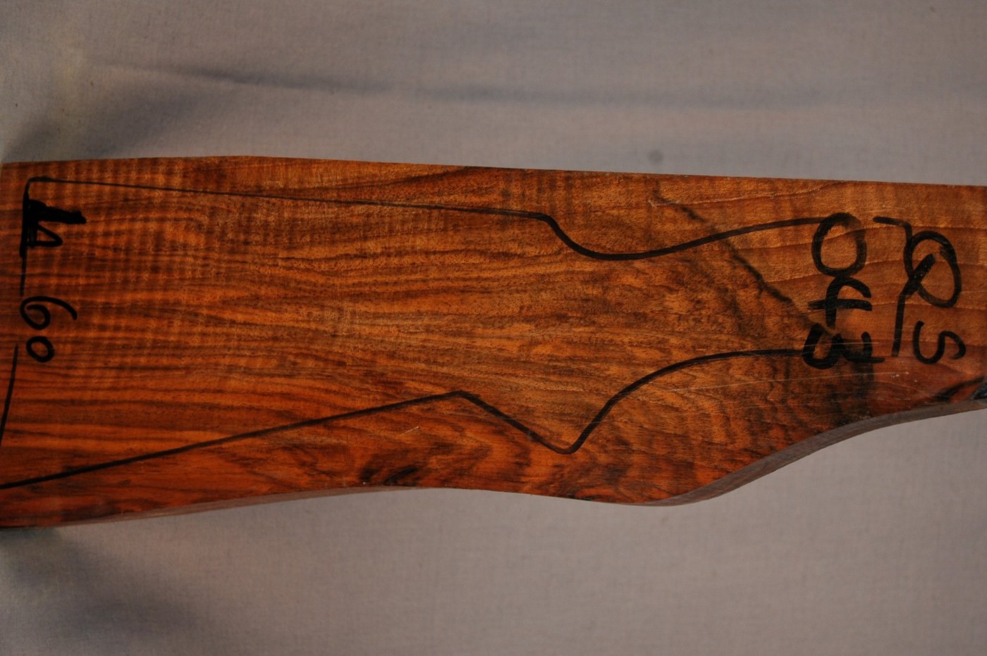 Right side of QS 043 stockwood blank